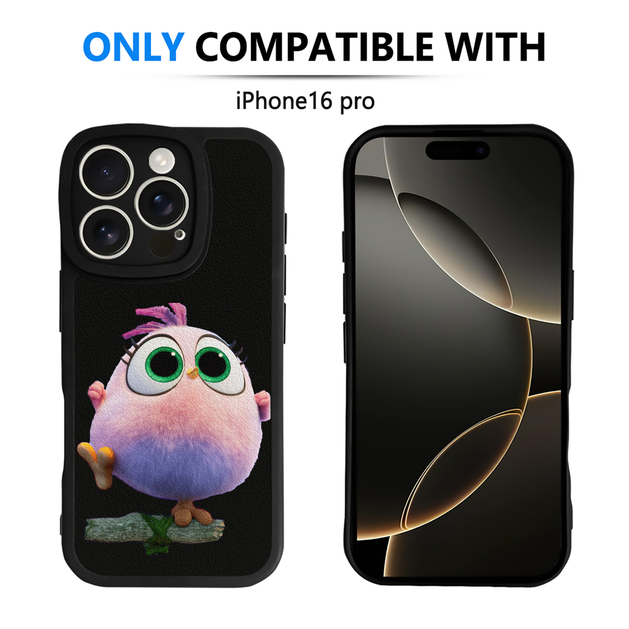 （画像用） Angry Birds アングリーバード 【iPhone 16シリーズ対応】シリコンスマホケース（レザー調） 材質：シリコン